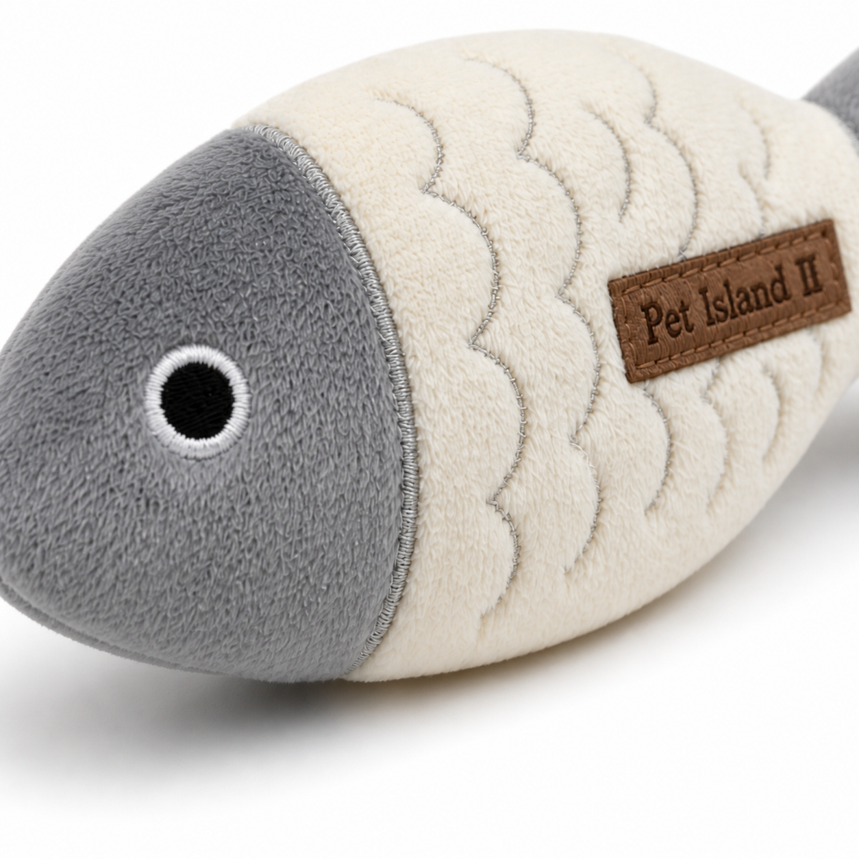 Plush Fish Cat Toy | Soft Bite & Kick Toy for Cats | Interactive Indoor Pet Toy | Pet Island II - Image 3
